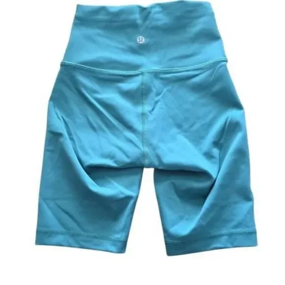 Lululemon Women's Size 2 Teal Green Biker Shorts - Picture 4 of 5